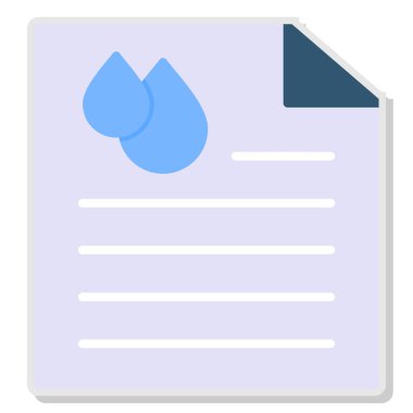 belge kağıt dosya simgesi düz biçimli