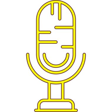 Bir mikrofonun vektör çizimi