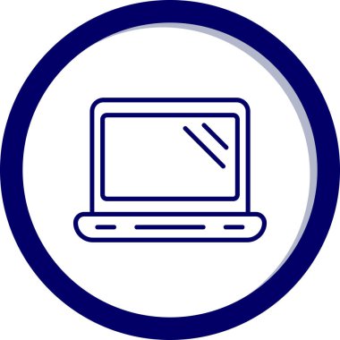 Bilgisayar. Web simgesi basit illüstrasyon