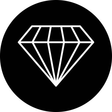Elmas simgesi vektör illüstrasyonu