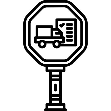 Alışveriş arabası simgesi basit vektör