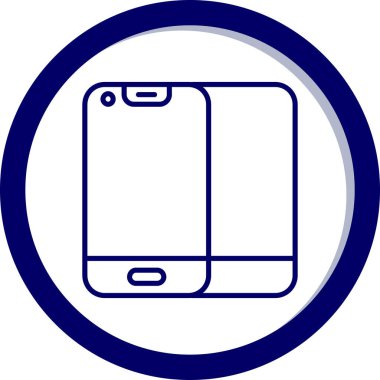 Akıllı telefon simgesi, basit vektör illüstrasyonu