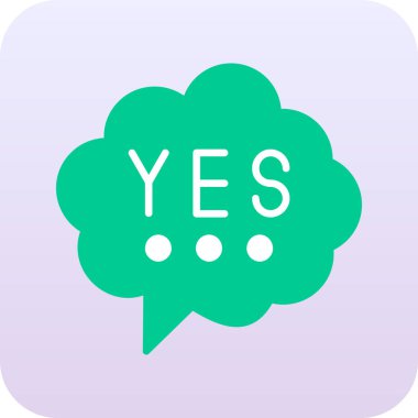 Öyle mi? Web simgesi basit tasarım