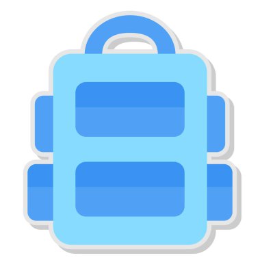 Çanta. Web simgesi basit illüstrasyon