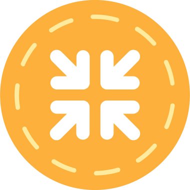 Kurabiye. Web simgesi basit illüstrasyon