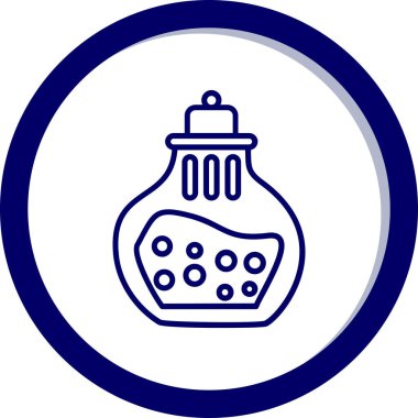 Benzersiz parfüm vektörü simgesi