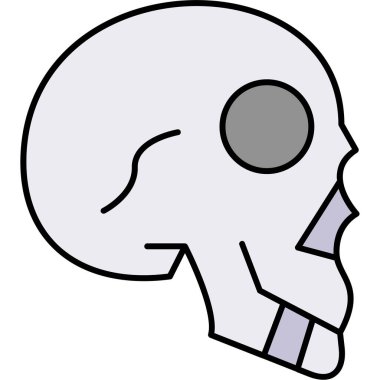 Kurukafa simgesi vektör illüstrasyonu