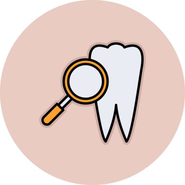 diş vektörü illüstrasyon simgesi