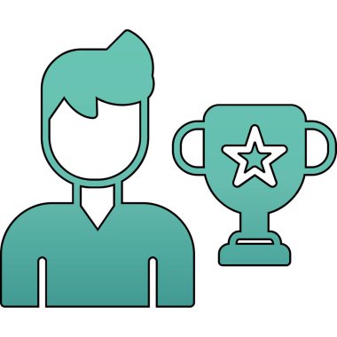 Ödül kupasının kazanan simgesi - özet