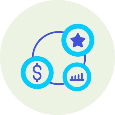 Dolar. Web simgesi basit illüstrasyon