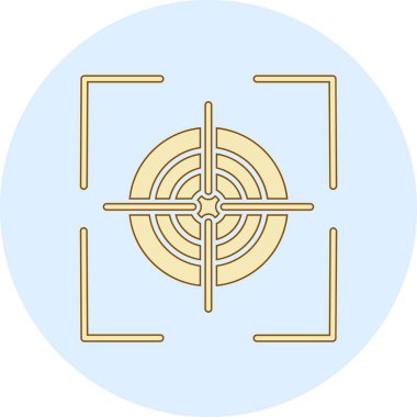 hedef simge vektör illüstrasyonu