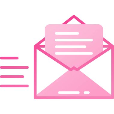 Zarf. Web simgesi basit illüstrasyon