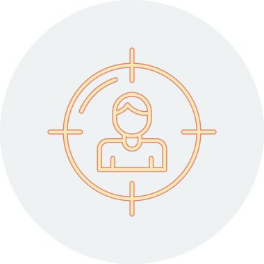 hedef simge vektör illüstrasyonu