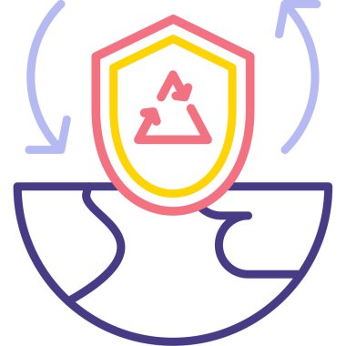 Geri dönüşüm eko çevre simgesi