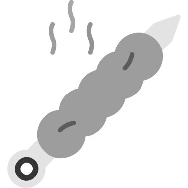 Sosis. Web simgesi basit illüstrasyon