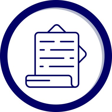 Belge simgesinin vektör illüstrasyonu