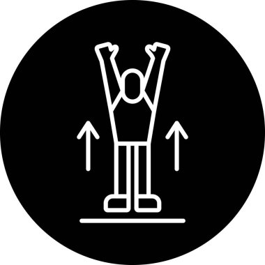 Bir insan simgesinin vektör illüstrasyonu