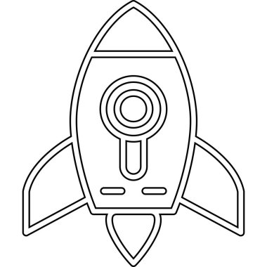 roket fırlatma simgesi