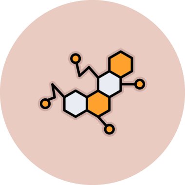 Kimyasal yapı simgesi, basit tasarım