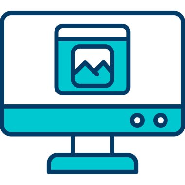 Web simgesi, vektör illüstrasyonu