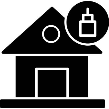 Tek bir simgenin vektör illüstrasyonu