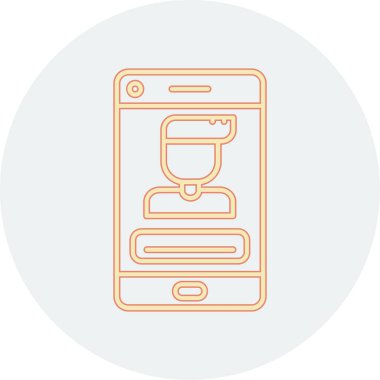 akıllı telefon simgesi vektör illüstrasyonu