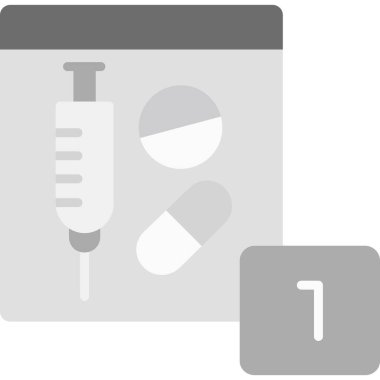 Tıp düz vektör simgesi