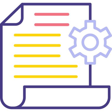 Dosya. Web simgesi basit illüstrasyon