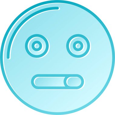 kızgın yüz ifadesi. Basit resimleme