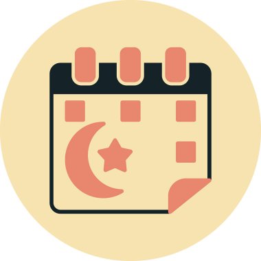 Takvim. Web simgesi basit illüstrasyon