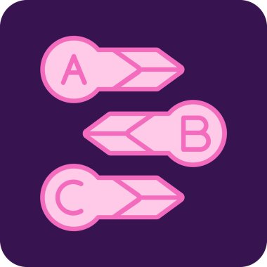 Web, mobil ve uygulamalar için iki renk simgesi