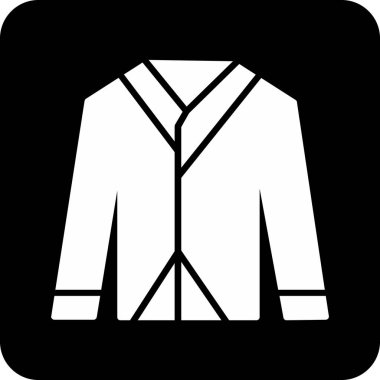 Ceket simgesi, vektör illüstrasyonu