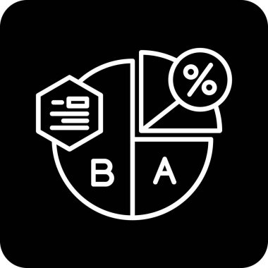 İş ve finans simgesinin vektör illüstrasyonu