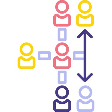Sosyal simgenin vektör illüstrasyonu
