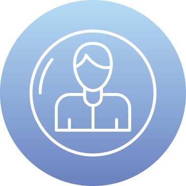 İnsan simgesinin vektör illüstrasyonu