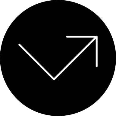 ok simgesinin vektör illüstrasyonu