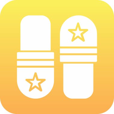 Beyaz arkaplanda izole edilmiş hap vektörü simgesi