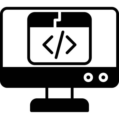 bilgisayar kodlama programlama simgesi
