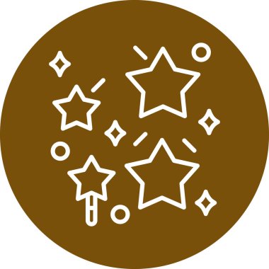 vektör yıldızlar simge illüstrasyonu