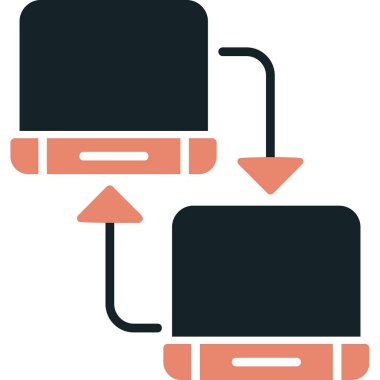 Sunucu Düz Vektör Simgesi