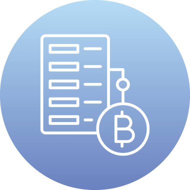 bitcoin. Web simgesi basit illüstrasyon