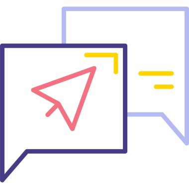 chat web icon simple illustration