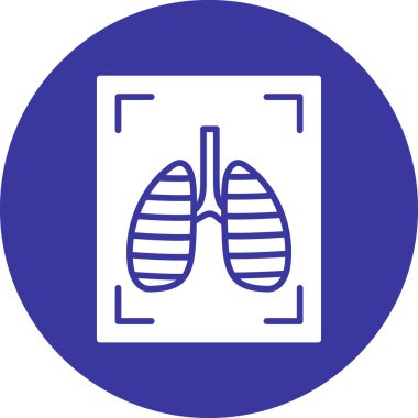 akciğer simgesi, vektör illüstrasyon tasarımı