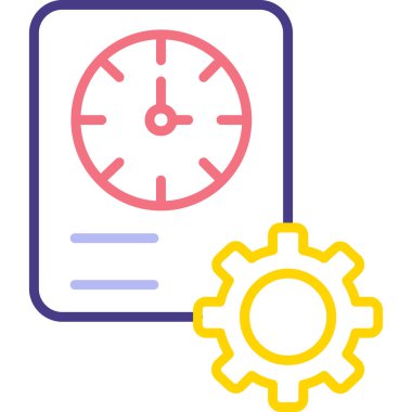 Teçhizat Web simgesi basit illüstrasyon