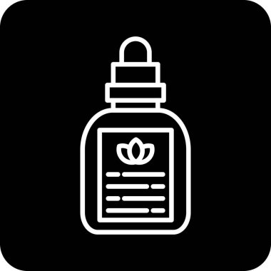 Bir yaprak şişesinin vektör simgesi