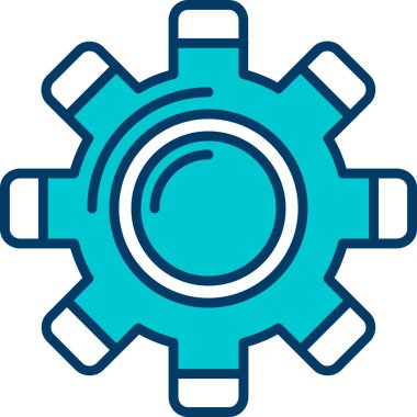 dişli simgesi vektör illüstrasyonu