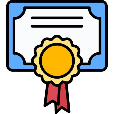 ödül sertifikası simgesi - taslak biçimi