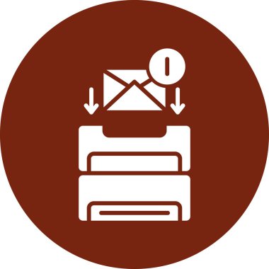 Bir posta simgesinin vektör illüstrasyonu