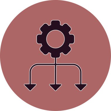 Dişliler. Web simgesi basit illüstrasyon