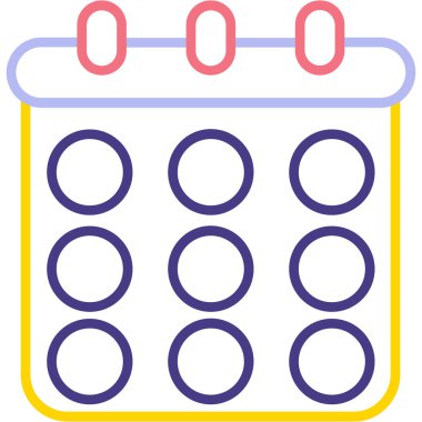 gün takvimi simgesi - taslak biçimi